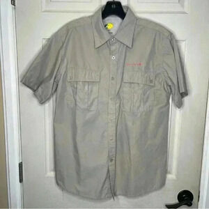 Bass Pro Shop Bassmaster Button Up Fish Camping Shirt Men’s  Outdoor Sz S